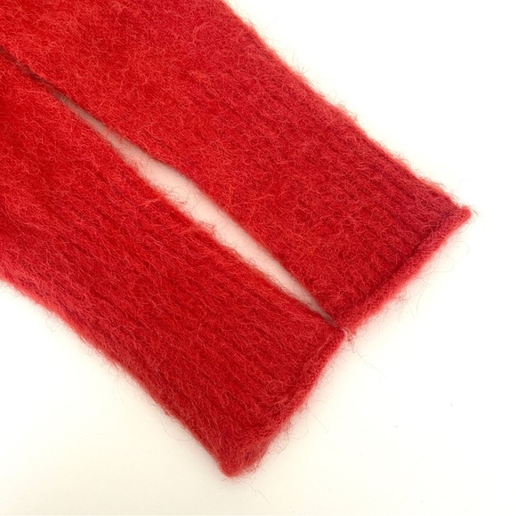 All Saints Alpaca Ork Cardigan Sweater in Lava Red - Picture 10 of 13